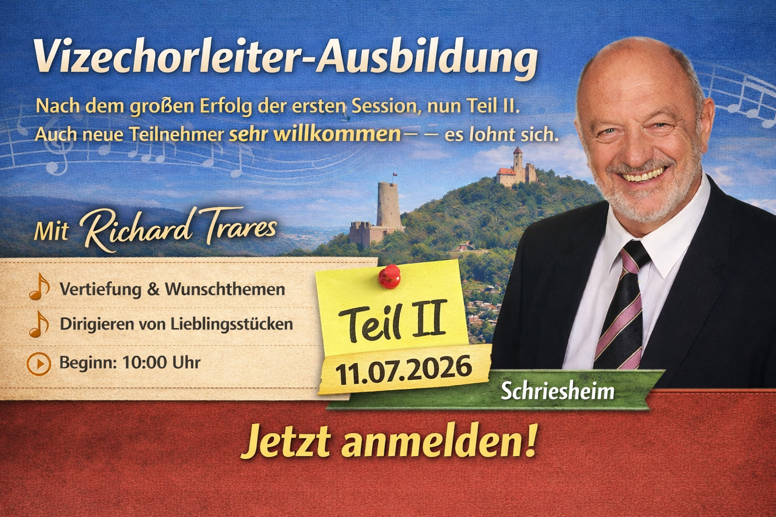 Vizechorleiter-Ausbildung in Schriesheim mit Richard Trares - Teil 2